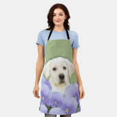 Tablier Labrador Retriever Puppy Painting Original Chien A (Porté)