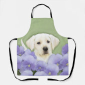 Tablier Labrador Retriever Puppy Painting Original Chien A (Recto)