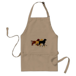 Tablier Labs Brookhaven_Labradors en 3 couleurs et PawPrin