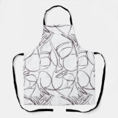 Tablier Labyrinthe Beauty Abstract Art Apron (Recto)