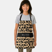 Tablier Labyrinthe logrus Motif beige monochromatique (Insitu)