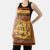 Tablier L'Action De Grâce Remercient La Chouette Mignonne  (Insitu)