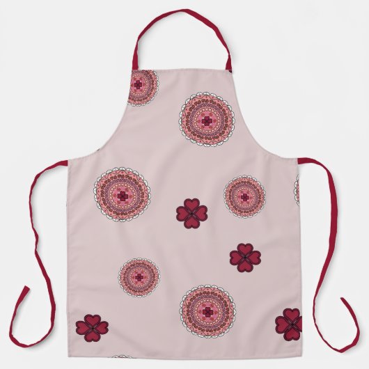 Tablier Lacy Valentine's Day All-Over Print Apron (Recto)