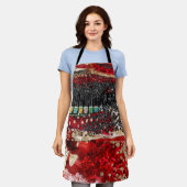 Tablier Lady in RED GLAM Apron (Porté)
