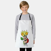 Tablier Ladybug avec jonquille de fleurs (Porté)