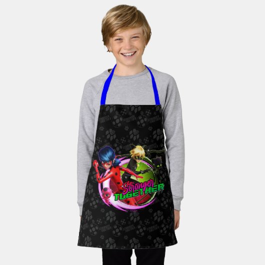 Tablier Ladybug & Cat Noir | Ensemble plus fort (Porté)