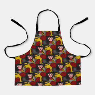 Tablier Ladybug et Tournesols-Diagonale-Jaune-1-