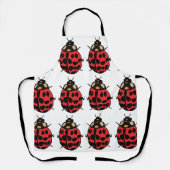 Tablier Ladybug Red Black Insect Ladybug (Recto)