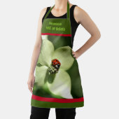 Tablier Ladybug Sur Fleur De Dogwood Personnalisé (Insitu)
