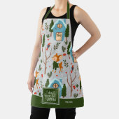 Tablier Laisser la neige mignonne Reindeer Nom du Motif Cu (Insitu)