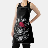 Tablier Laisser Les Shenanigans Pirates Commencer Le Crâne (Insitu)