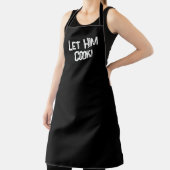 Tablier Laisser Lui cuisiner l'argot urbain Noir blanc (Insitu)