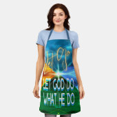 Tablier Laissons Dieu Faire Ce Qu'Il Fait (Porté)