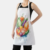 Tablier L'alimentation comme art : création d'aquarelle (Insitu)