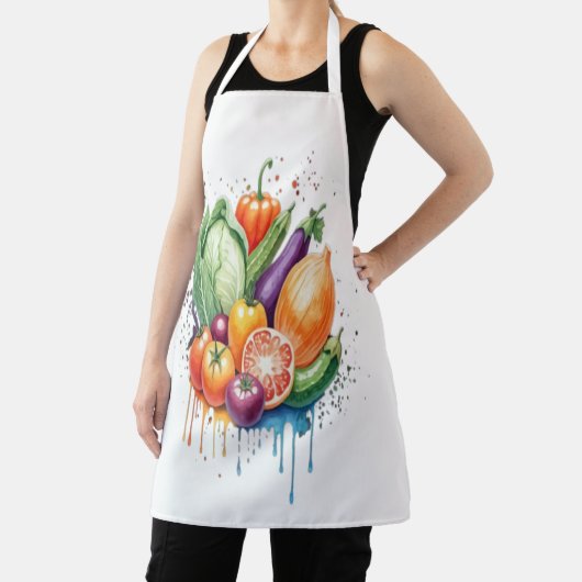 Tablier L'alimentation comme art : création d'aquarelle (Insitu)