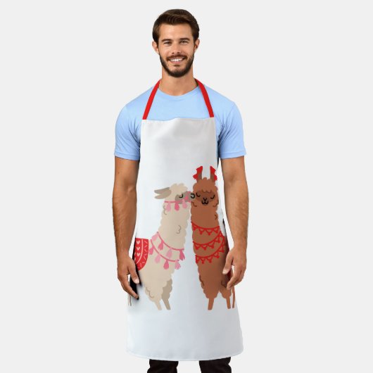 TABLIER LAMA LOVE (Porté)