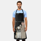Tablier L'amour des chiots - à la française (Porté)