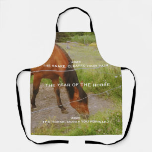 Tablier L'année du Cheval, citation 2026