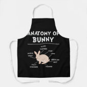 Tablier Lapin Anatomie Lapin Lover Bunny Maman (Recto)