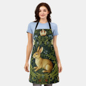Tablier Lapin Art nouveau dans le jardin (Porté)