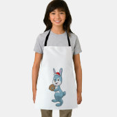 Tablier Lapin au baseball avec gant de baseball (Insitu)