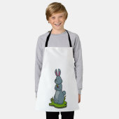 Tablier Lapin aux fleurs (Porté)