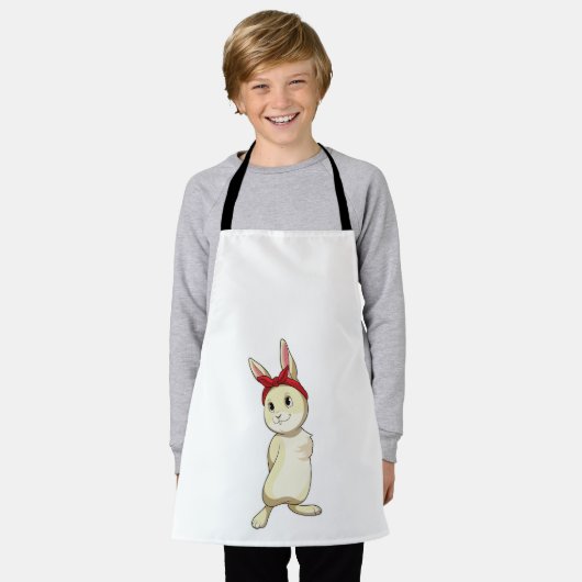 Tablier Lapin avec Bandana (Porté)