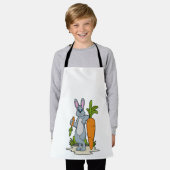 Tablier Lapin avec carotte (Porté)