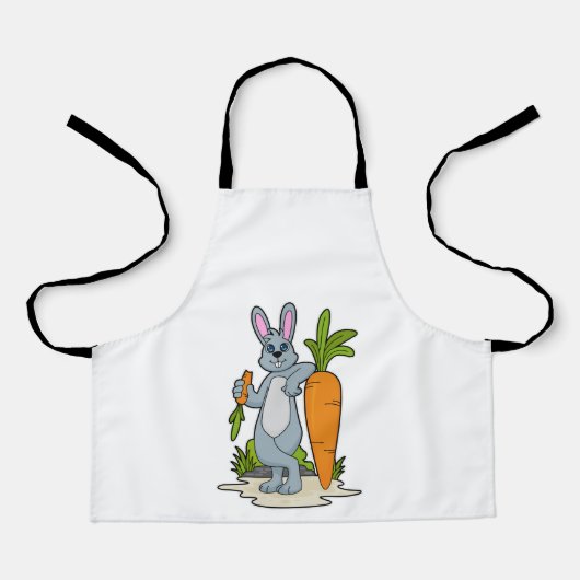 Tablier Lapin avec carotte (Recto)