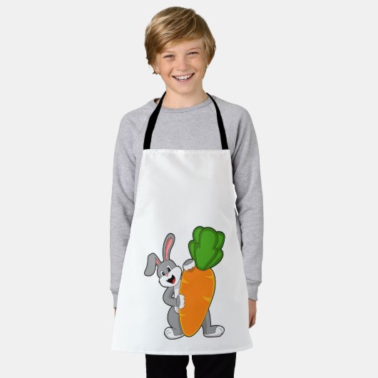 Tablier Lapin avec carotte (Porté)