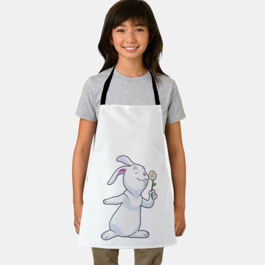 Tablier Lapin avec marguerite (Insitu)