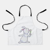 Tablier Lapin avec marguerite (Recto)