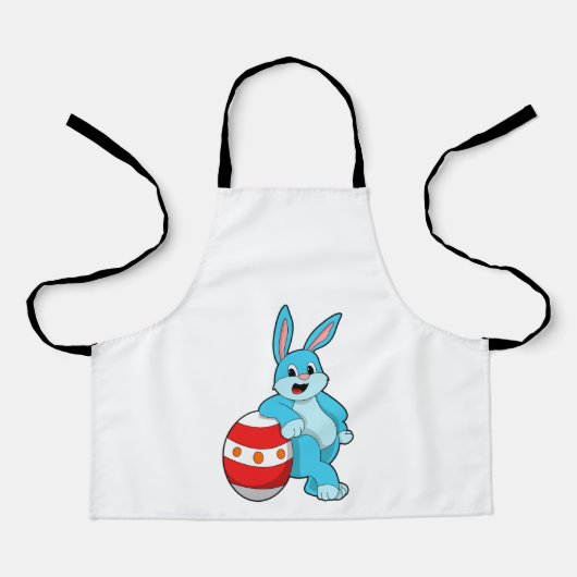 Tablier Lapin avec oeuf de Pâques (Recto)