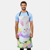 Tablier lapin avec oeufs de pâques (Porté)