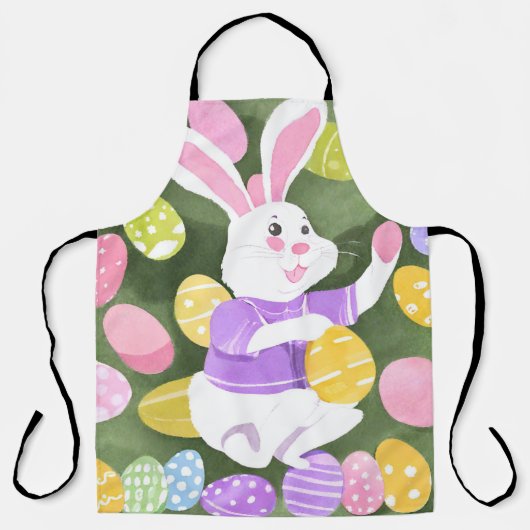 Tablier lapin avec oeufs de pâques (Recto)
