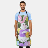 Tablier lapin avec oeufs de pâques (Porté)