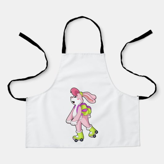 Tablier Lapin avec roulettes (Recto)