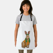 Tablier Lapin comme coureur avec serviette (Insitu)