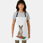 Tablier Lapin comme skieur avec ski (Insitu)