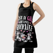 Tablier Lapin cool Juste Une Fille Qui Aime Les Lapins (Insitu)