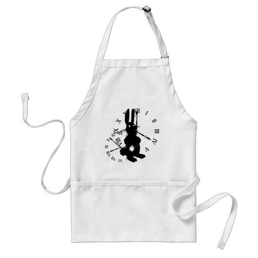 Tablier Lapin d'Alice en retard (Devant)