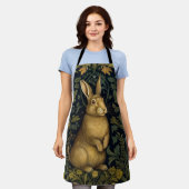 Tablier Lapin dans la forêt style Art nouveau (Porté)