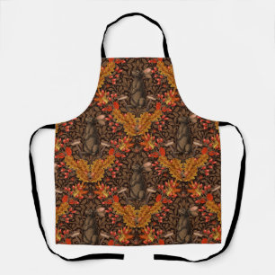 Tablier Lapin d'automne sur brun