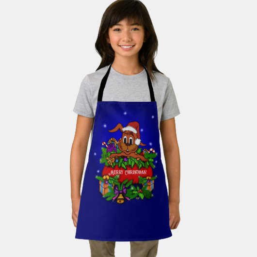 Tablier Lapin de Noël (Insitu)