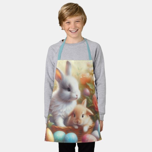 Tablier Lapin de Pâques (Porté)