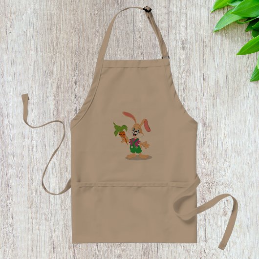 Tablier Lapin De Pâques Avec Apron De Carotte
