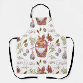 Tablier Lapin de Pâques dans un panier (Recto)