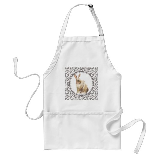 Tablier Lapin de Pâques Floral (Devant)