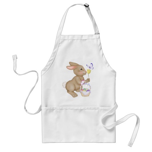 Tablier Lapin et panier de Pâques (Devant)
