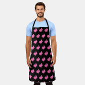 Tablier Lapin Lapin Camouflé Rose (Porté)